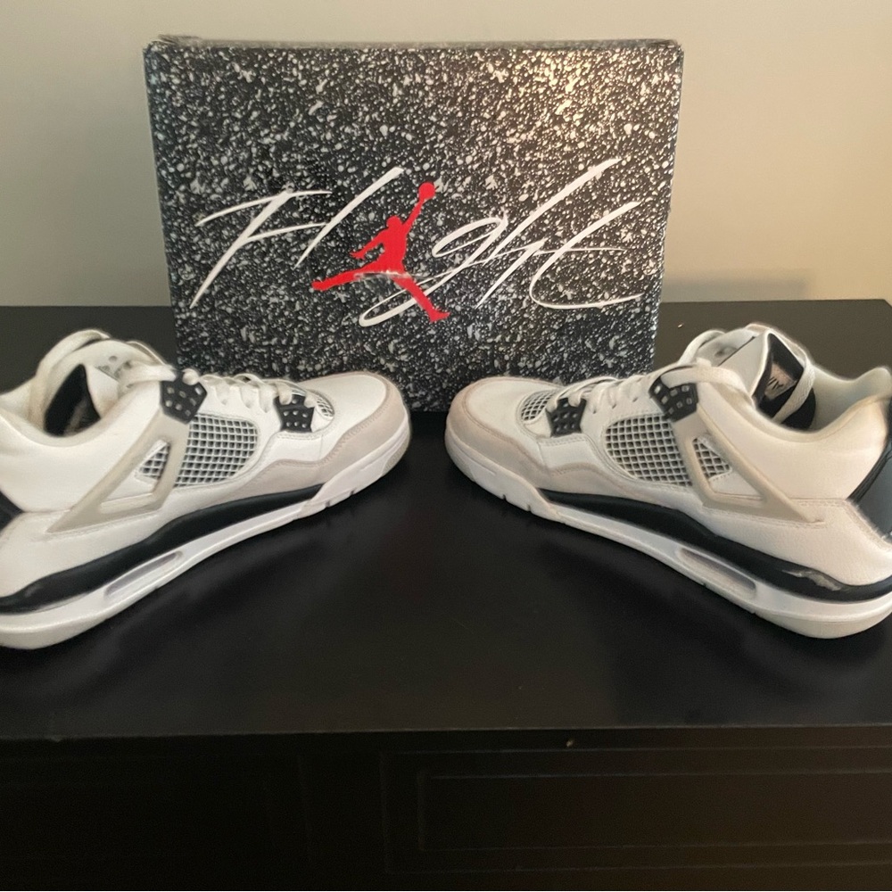 Jordan White and Black Sneakers for Everyday Style - EUC